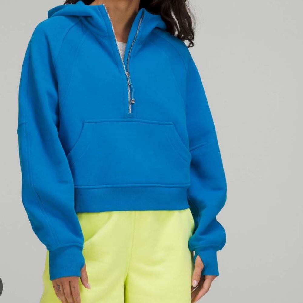 Lululemon Blue scuba 1/2 zip
